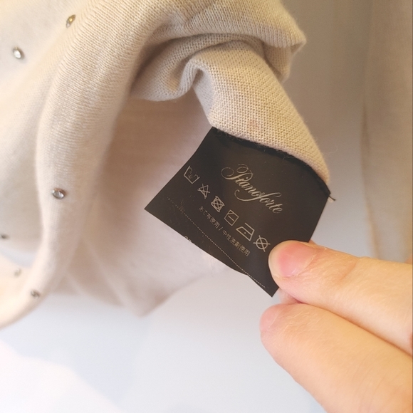 Max Mara Sierra Embellished Wool Sweater Size 6 - Picture 14 of 14